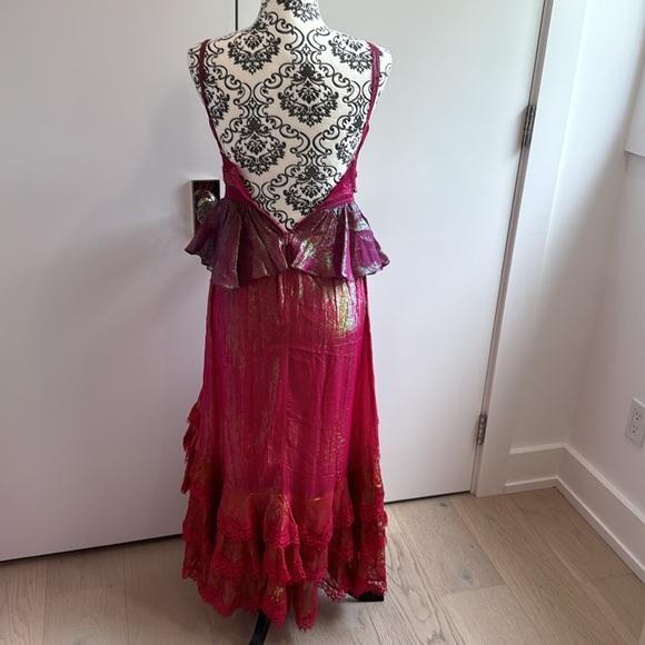 Rococo Sand Emi Shimmer Tiered Maxi Dress - Picture 5 of 7